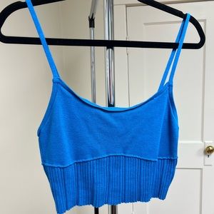 Blue Pacsun Cropped Tank Top